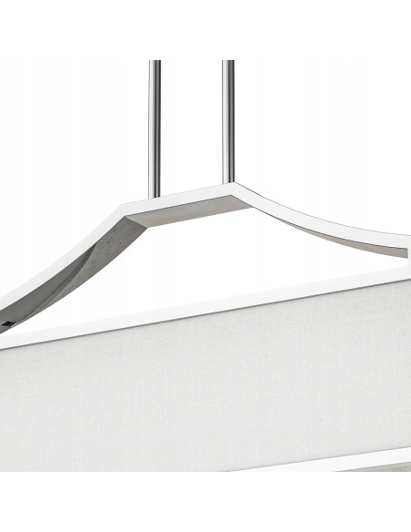 Lampa sufitowa Gerdo Ovale Cromo - elegancki żyrandol 6-punktowy w minimalistycznym stylu do jadalni i salonu