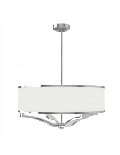 Lampa wisząca Gerdo Cromo w odcieniach beżu i bieli - nowoczesny element oświetleniowy do kuchni i jadalni