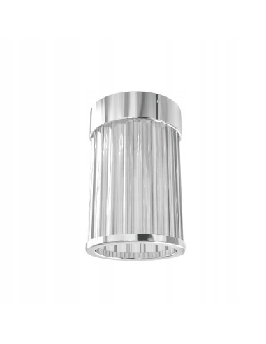 Lampa sufitowa Fiatto PL Cromo 8 - niezwykle elegancka oprawa z falowanego szkła do wnętrz glamour i hoteli