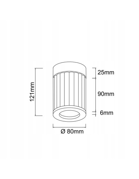 Lampa sufitowa Fiatto PL Nero 8 - elegancka lampa z transparentnego szkła i z metalowymi detalami w stylu Hampton
