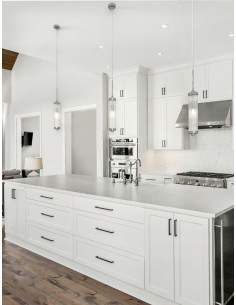 Lampa wisząca Fiatto Cromo - nowoczesna elegancja w stylu vintage, szklany klosz i chromowana oprawa. 2