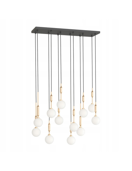 Żyrandol Ero XII Gold 80x25 - Luksusowa dekoracja do jadalni, salonu i biura w nowoczesnym stylu minimalizmu.