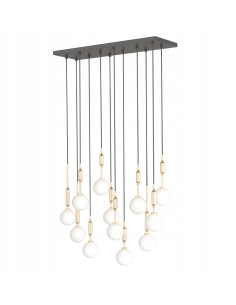 Żyrandol Ero XII Gold 80x25 - Luksusowa dekoracja do jadalni, salonu i biura w nowoczesnym stylu minimalizmu.