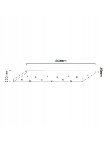 Lampa sufitowa Ero XIV Nero 80x25 - nowoczesny minimalistyczny design z eleganckimi białymi kulami