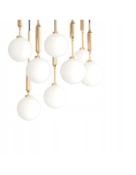 Lampa wisząca Ero VIII Gold 40 - nowoczesne oświetlenie w luksusowym złotym wykończeniu z regulowaną wysokością