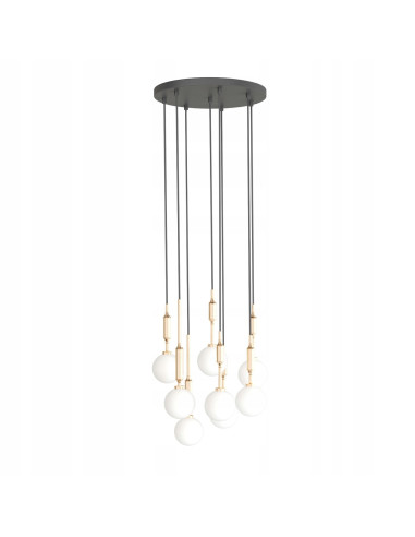 Lampa wisząca Ero VIII Gold 40 - nowoczesne oświetlenie w luksusowym złotym wykończeniu z regulowaną wysokością