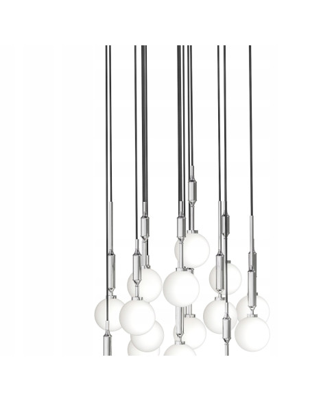 Żyrandol New Hampton OR85419 z Perłami na Srebrnych Uchwytach - Eleganckie Oświetlenie do Jadalni i Lobby