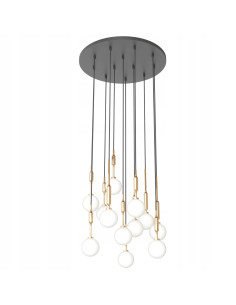 Lampa wisząca Ero XII Gold 60 - Elegancka dekoracja z regulacją do salonu i jadalni 2