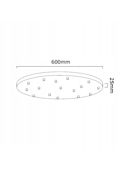 Lampa wisząca Ero XVI GOLD 60 - elegancka lampa w stylu glamour z 16 punktami świetlnymi do każdego wnętrza