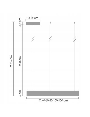 Lampa sufitowa LED CIRCLE 40 cm w szczotkowanym niklu - nowoczesne oświetlenie do biura i domu