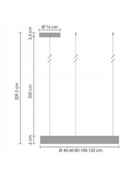 Lampa sufitowa LED CIRCLE 40 cm w szczotkowanym niklu - nowoczesne oświetlenie do biura i domu