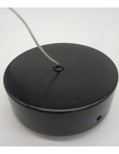 Lampa wisząca ARCTIC w kolorze grafitowym - nowoczesne oświetlenie LED z kryształami do jadalni i kuchni