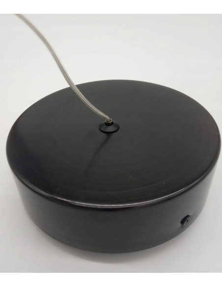 Lampa wisząca ARCTIC w kolorze grafitowym - nowoczesne oświetlenie LED z kryształami do jadalni i kuchni