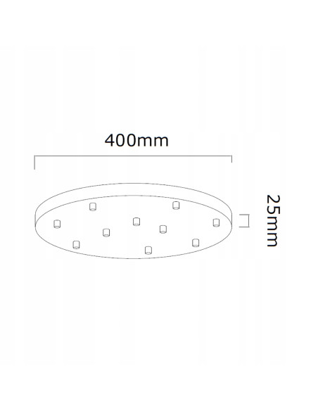 Nowoczesny żyrandol Ero X Cromo 40 - elegancka lampa wisząca do wnętrz komercyjnych i domowych