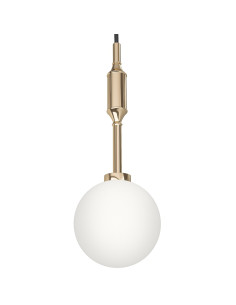 Lampa wisząca Ero I Gold B - elegancka lampa z metalowym złotym wykończeniem do nowoczesnych pomieszczeń. 2