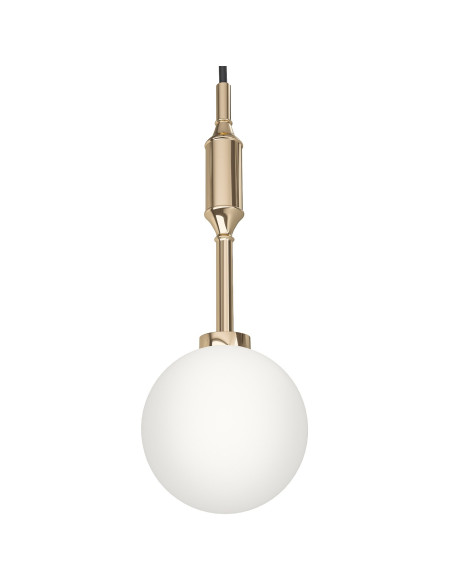 Lampa wisząca Ero I Gold B - elegancka lampa z metalowym złotym wykończeniem do nowoczesnych pomieszczeń.