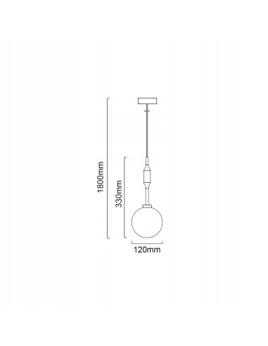 Lampa wisząca Ero I Nero B – Elegancka lampa z mlecznym kloszem w minimalistycznym stylu do każdego wnętrza