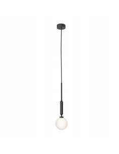 Lampa wisząca Ero I Nero C - Nowoczesna elegancja z regulowaną wysokością i opalowym szkłem do minimalistycznych wnętrz