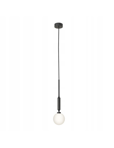 Lampa wisząca Ero I Nero C - Nowoczesna elegancja z regulowaną wysokością i opalowym szkłem do minimalistycznych wnętrz