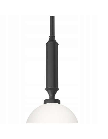 Lampa wisząca Ero I Nero C - Nowoczesna elegancja z regulowaną wysokością i opalowym szkłem do minimalistycznych wnętrz