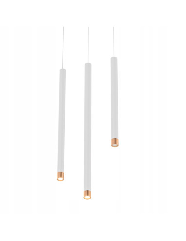 Lampa sufitowa Q I Bianco/Rose Gold 40 - nowoczesny wystrojowy element do biura i eleganckich wnętrz