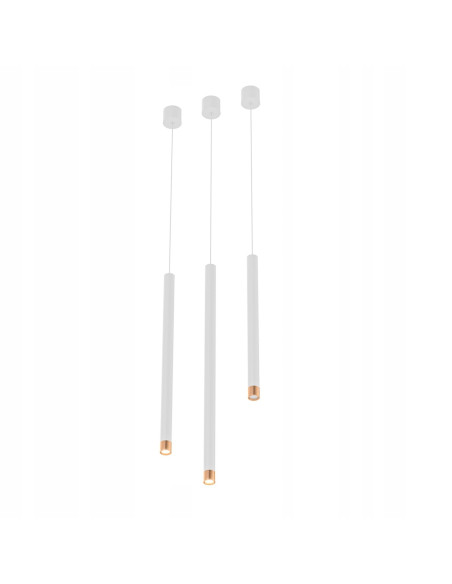 Lampa sufitowa Q I Bianco/Rose Gold 40 - nowoczesny wystrojowy element do biura i eleganckich wnętrz