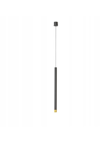 Lampa sufitowa cylindryczna Q I Nero/Złoto 50 - nowoczesna elegancja w stylu glamour do minimalistycznych wnętrz