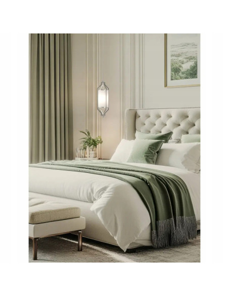 Lampa sufitowa Zundo, Ludwik XVI w paryskim złocie, regulowana, elegancki dodatek do nowoczesnych wnętrz, Open Design.