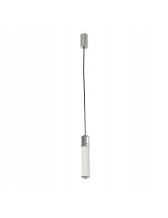 Lampa wisząca OMI CROMO - nowoczesne oświetlenie LED z mlecznym kloszem, 120 cm, klasa A, idealna do wnętrz