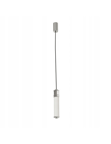 Lampa wisząca OMI CROMO - nowoczesne oświetlenie LED z mlecznym kloszem, 120 cm, klasa A, idealna do wnętrz