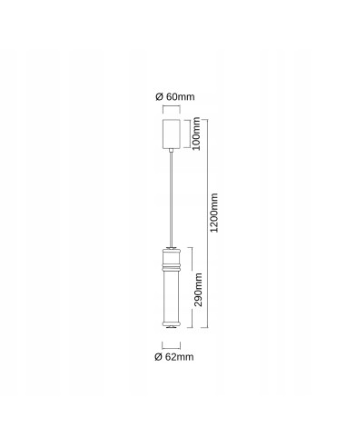 Lampa wisząca OMI CROMO - nowoczesne oświetlenie LED z mlecznym kloszem, 120 cm, klasa A, idealna do wnętrz