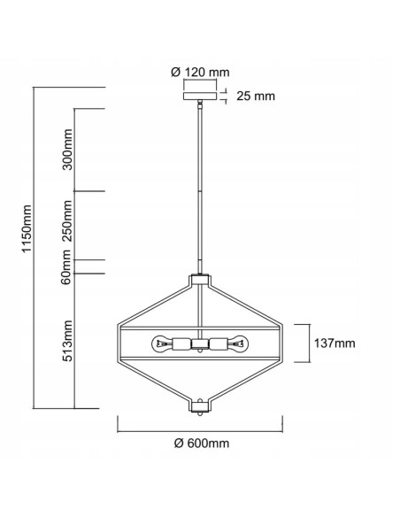 Lampa sufitowa Zundo 60 cm w satynowym niklu z jasnym abażurem – nowoczesny design do salonu, jadalni i sypialni.