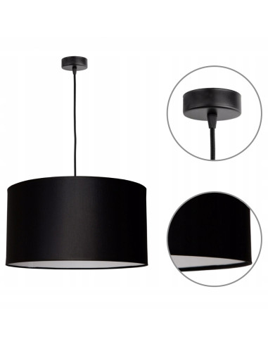 Elegancka lampa wisząca INDIGO z cylindrycznym abażurem – nowoczesny design do salonu i jadalni, dostępna w różnych kolorach.