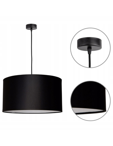 Elegancka lampa wisząca INDIGO z cylindrycznym abażurem – nowoczesny design do salonu i jadalni, dostępna w różnych kolorach.