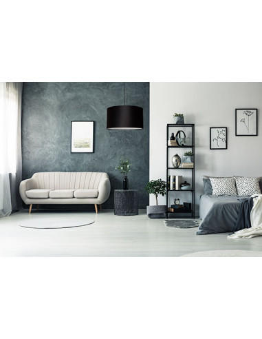 Elegancka lampa wisząca INDIGO z cylindrycznym abażurem – nowoczesny design do salonu i jadalni, dostępna w różnych kolorach.