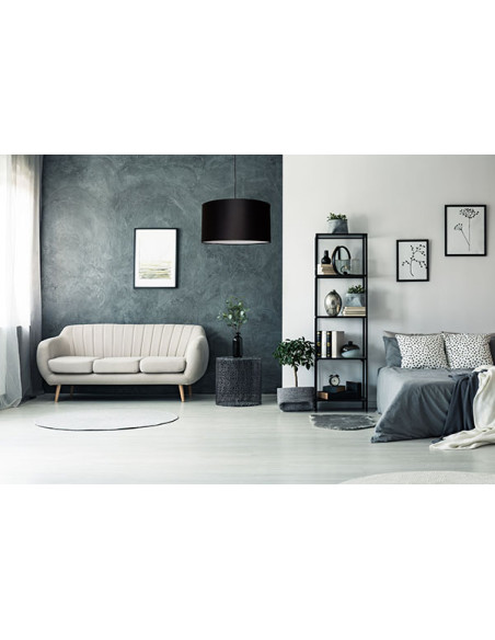 Elegancka lampa wisząca INDIGO z cylindrycznym abażurem – nowoczesny design do salonu i jadalni, dostępna w różnych kolorach.