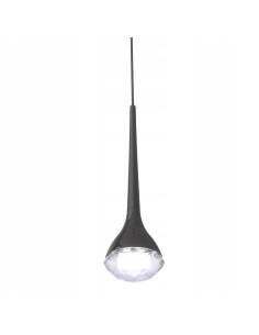 Lampa wisząca CRIMA NERO - elegancka lampa z kryształowym kloszem w minimalistycznym stylu do nowoczesnych wnętrz