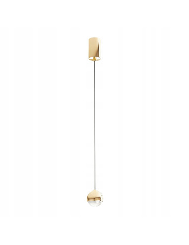 Lampa wisząca BOLICIANA GOLD - nowoczesny pożądany element wystroju wnętrz z energooszczędnym oświetleniem LED.