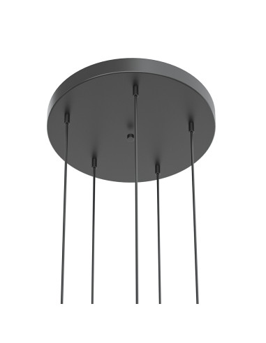 Nowoczesny Żyrandol BOLICIANA V GOLD z pięcioma kulistymi kloszami - lampa wisząca LED do salonu i jadalni