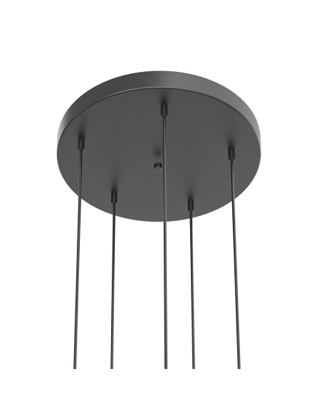 Nowoczesny Żyrandol BOLICIANA V GOLD z pięcioma kulistymi kloszami - lampa wisząca LED do salonu i jadalni