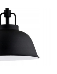 Lampa wisząca ALCANTRA w kolorze czarnym, industrialne oświetlenie do kuchni i jadalni, design loftowy 2