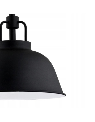 Lampa wisząca ALCANTRA w kolorze czarnym, industrialne oświetlenie do kuchni i jadalni, design loftowy