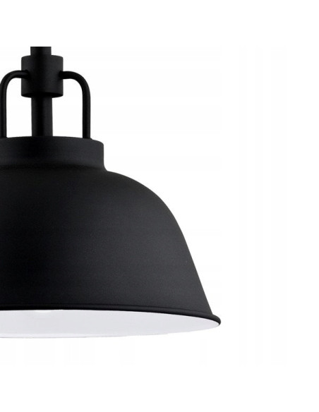 Lampa wisząca ALCANTRA w kolorze czarnym, industrialne oświetlenie do kuchni i jadalni, design loftowy