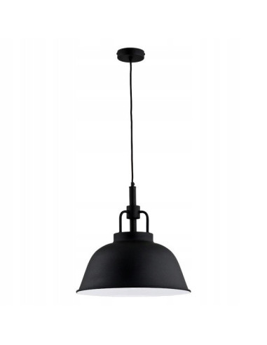 Lampa wisząca ALCANTRA w kolorze czarnym, industrialne oświetlenie do kuchni i jadalni, design loftowy