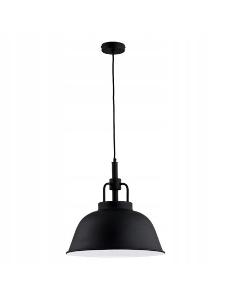 Lampa wisząca ALCANTRA w kolorze czarnym, industrialne oświetlenie do kuchni i jadalni, design loftowy