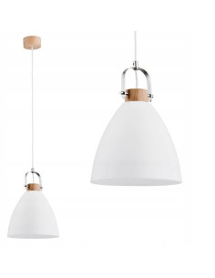 Lampa sufitowa HERMINA w stylu skandynawskim, metalowa, elegancka, beżowa/biała/brązowa/srebrna, 22 cm średnicy.