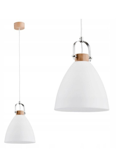 Lampa sufitowa HERMINA w stylu skandynawskim, metalowa, elegancka, beżowa/biała/brązowa/srebrna, 22 cm średnicy.