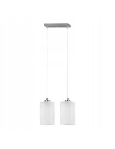 Lampa sufitowa ICE 2-punktowa z chromowanymi kloszami, eleganckie oświetlenie do salonu i kuchni