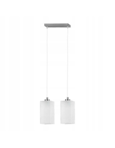 Lampa sufitowa ICE 2-punktowa z chromowanymi kloszami, eleganckie oświetlenie do salonu i kuchni