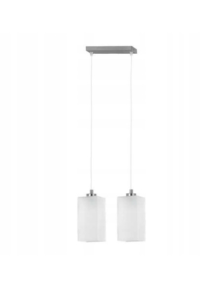 Lampa sufitowa ICE 2-punktowa z chromowanymi kloszami, eleganckie oświetlenie do salonu i kuchni